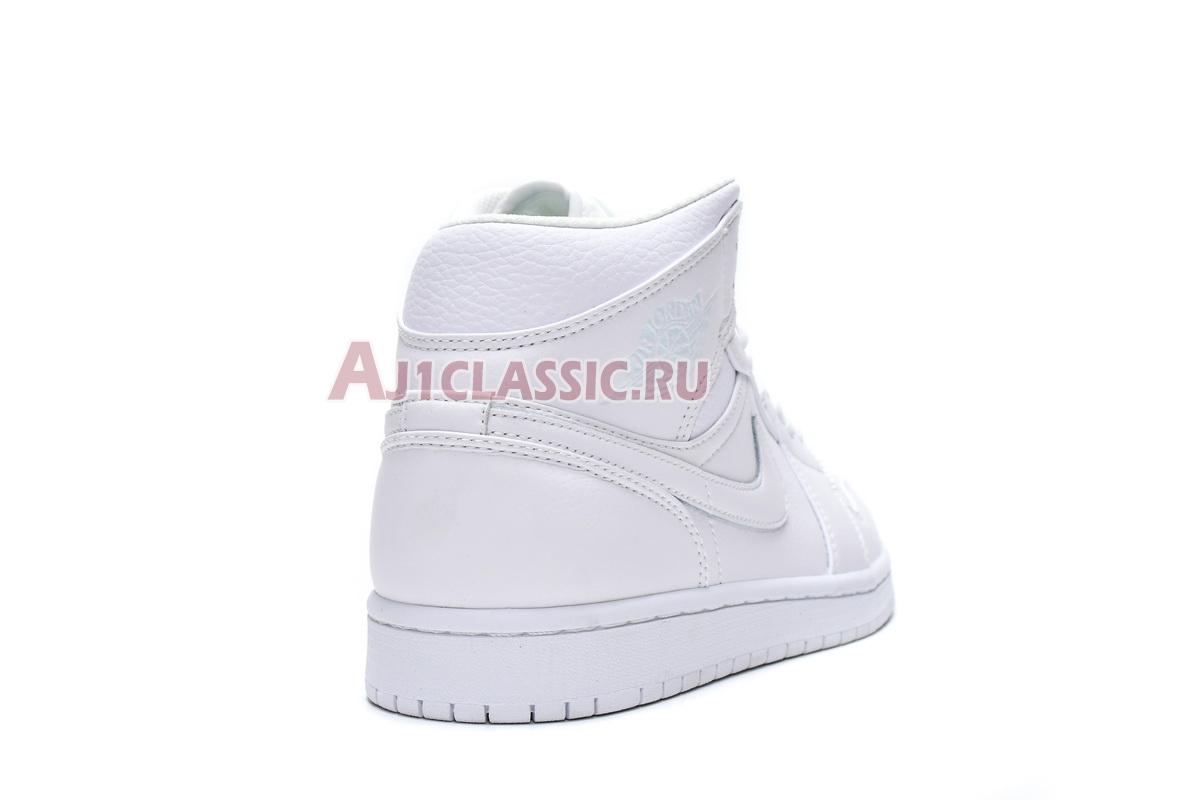 Air Jordan 1 Mid "Triple White" 554724-129