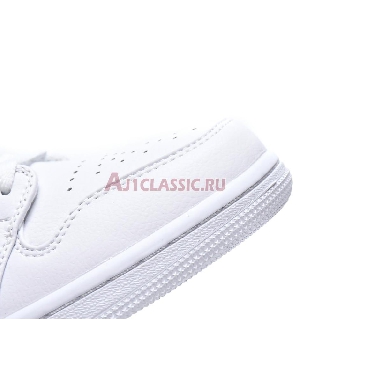 Air Jordan 1 Mid Triple White 554724-129 White/White-White Sneakers