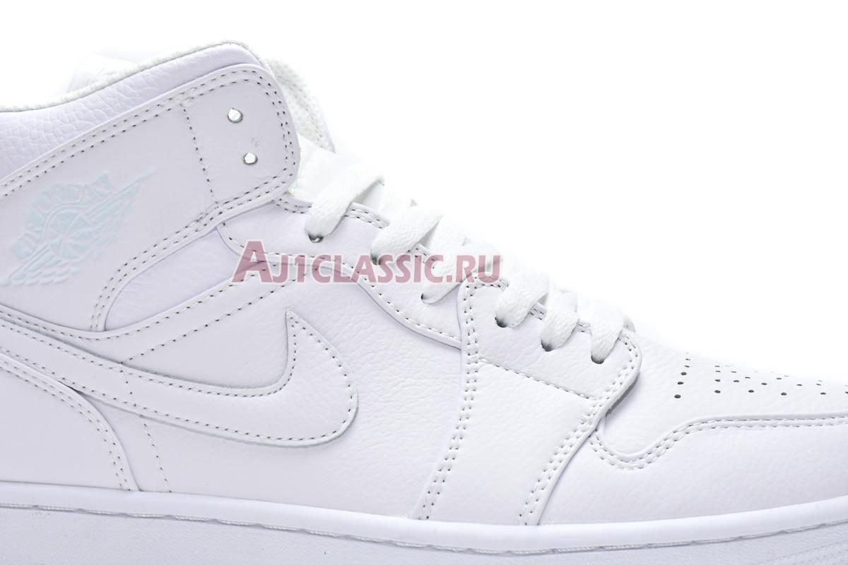 Air Jordan 1 Mid "Triple White" 554724-129