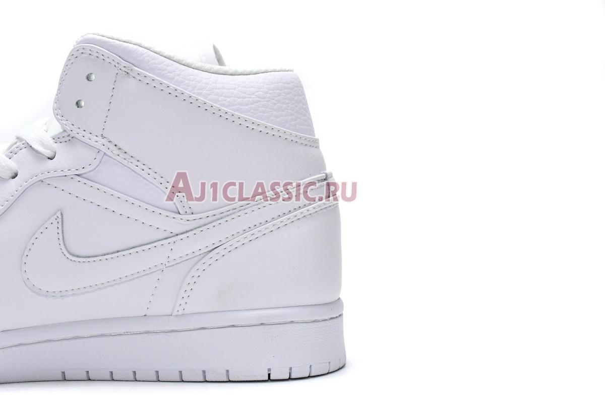 Air Jordan 1 Mid "Triple White" 554724-129