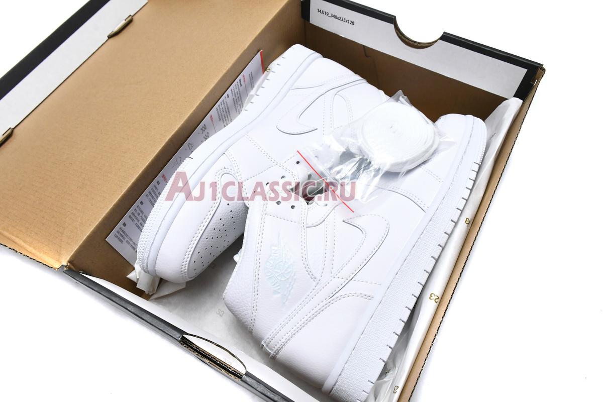 Air Jordan 1 Mid "Triple White" 554724-129