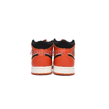 Air Jordan 1 Retro Mid SE Team Orange 852542-800 Team Orange/Black Mens Womens Shoes