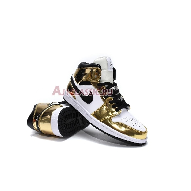 Air Jordan 1 Mid SE Metallic Gold DC1420-700 Metallic Gold/White/Black Sneakers