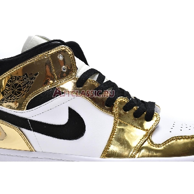 Air Jordan 1 Mid SE Metallic Gold DC1420-700 Metallic Gold/White/Black Sneakers