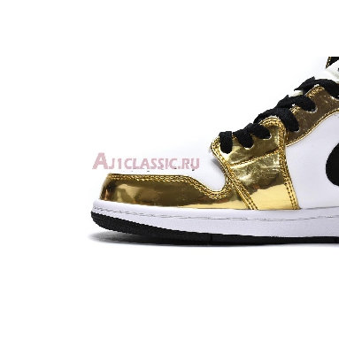 Air Jordan 1 Mid SE Metallic Gold DC1420-700 Metallic Gold/White/Black Sneakers