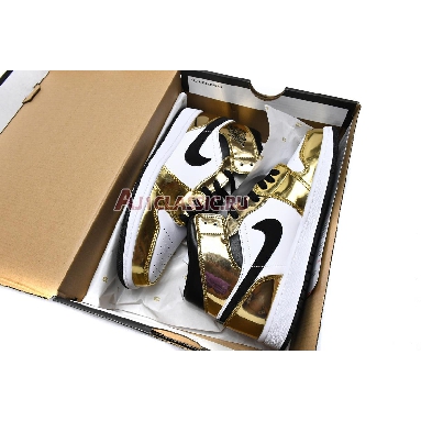 Air Jordan 1 Mid SE Metallic Gold DC1420-700 Metallic Gold/White/Black Sneakers