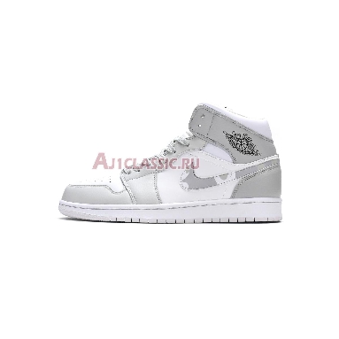 Air Jordan 1 Mid Swoosh Logo - Grey Camo DC9035-100 White/Photon Dust/Grey Fog Sneakers