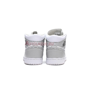 Air Jordan 1 Mid Swoosh Logo - Grey Camo DC9035-100 White/Photon Dust/Grey Fog Mens Womens Shoes