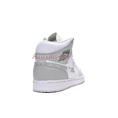 Air Jordan 1 Mid Swoosh Logo - Grey Camo DC9035-100 White/Photon Dust/Grey Fog Sneakers