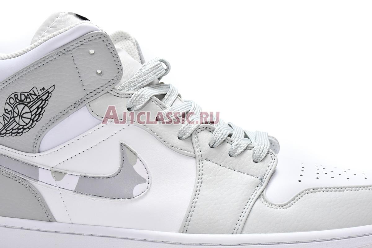 Air Jordan 1 Mid "Swoosh Logo - Grey Camo" DC9035-100