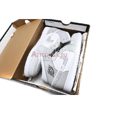 Air Jordan 1 Mid Swoosh Logo - Grey Camo DC9035-100 White/Photon Dust/Grey Fog Mens Womens Shoes