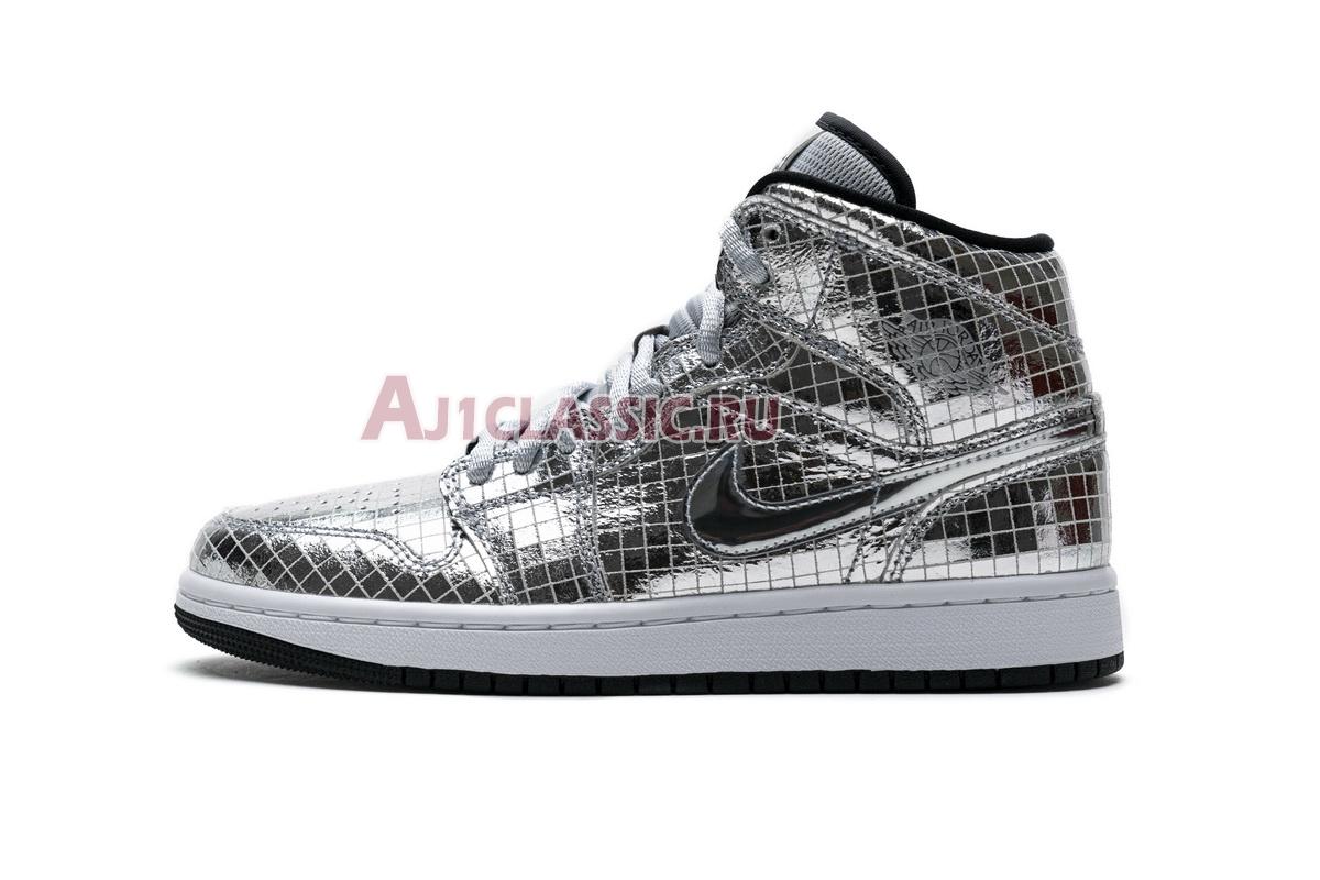 New Air Jordan 1 Mid "Disco Ball" CU9304-001 Shoes