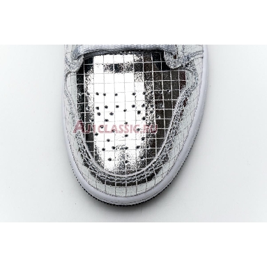 Air Jordan 1 Mid Disco Ball CU9304-001 Metallic Silver/White Sneakers