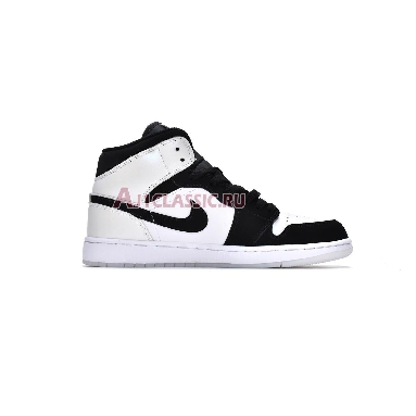 Air Jordan 1 Mid  SE Diamond DH6933-100 White/Black/Multi-Color Sneakers