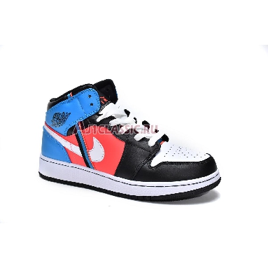 Air Jordan 1 Mid  SE Diamond CV4891-001 Black/White/Blue Orbit Sneakers