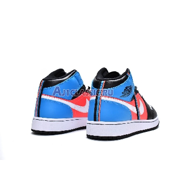 Air Jordan 1 Mid  SE Diamond CV4891-001 Black/White/Blue Orbit Sneakers