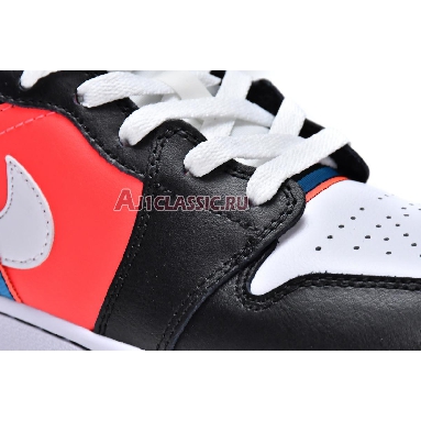 Air Jordan 1 Mid  SE Diamond CV4891-001 Black/White/Blue Orbit Sneakers