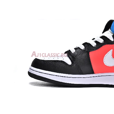 Air Jordan 1 Mid  SE Diamond CV4891-001 Black/White/Blue Orbit Sneakers