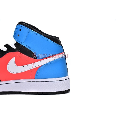 Air Jordan 1 Mid  SE Diamond CV4891-001 Black/White/Blue Orbit Sneakers