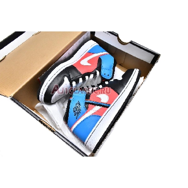 Air Jordan 1 Mid  SE Diamond CV4891-001 Black/White/Blue Orbit Sneakers