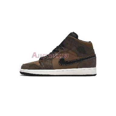 Air Jordan 1 Mid  SE Dark Chocolate DC7294-200 Dark Chocolate/Archaeo Brown/Black/Crimson Bliss Sneakers