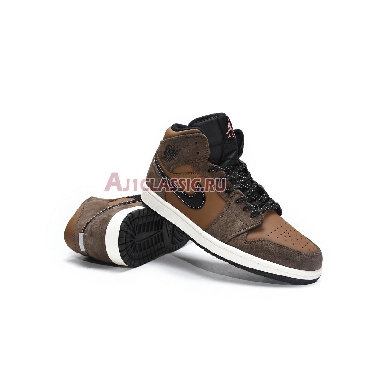 Air Jordan 1 Mid  SE Dark Chocolate DC7294-200 Dark Chocolate/Archaeo Brown/Black/Crimson Bliss Mens Womens Shoes