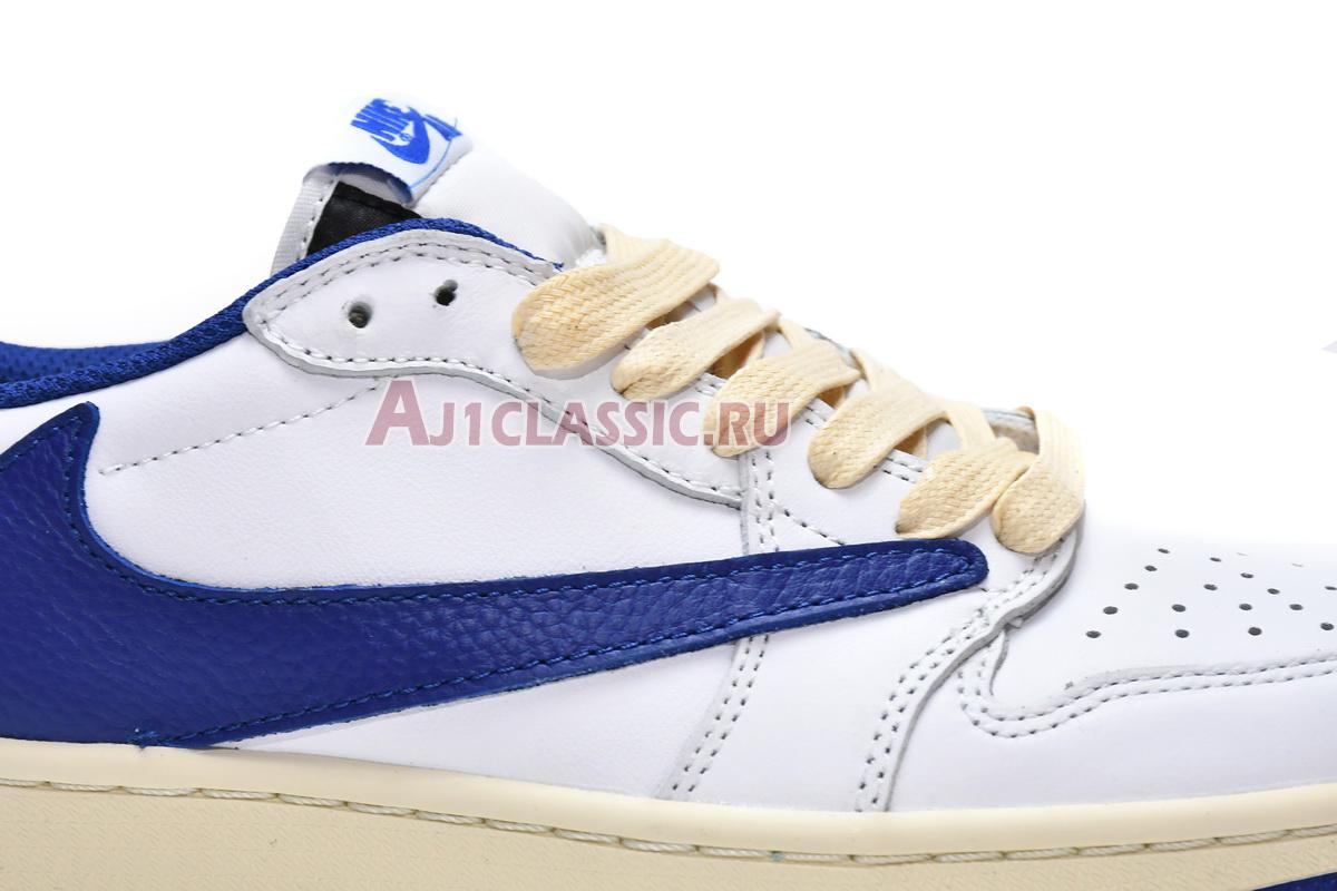 New Travi Scott x Fragment x Air Jordan 1 Low OG "Blue White Barb" DM9868-218 Shoes