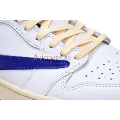 Travis Scott x Air Jordan 1 Low OG White Blue DM6839-186 White/Sail/Military Blue Mens Womens Shoes