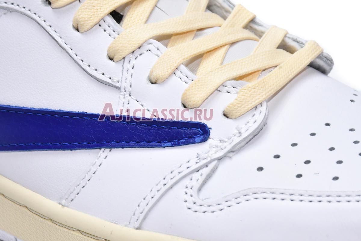 New Travis Scott x Air Jordan 1 Low OG "White Blue" DM6839-186 Shoes