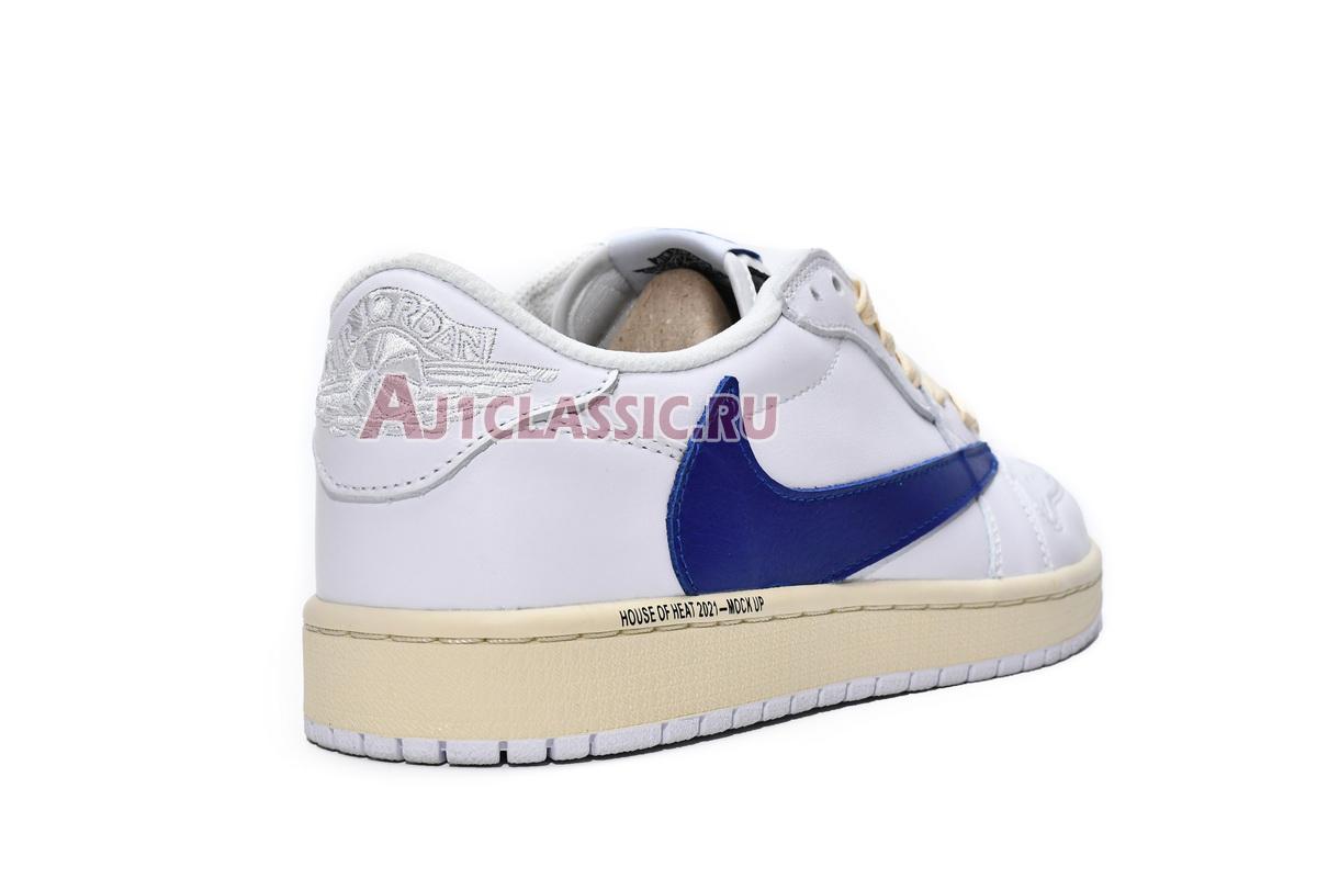 New Travis Scott x Air Jordan 1 Low OG "White Blue" DM6839-186 Shoes