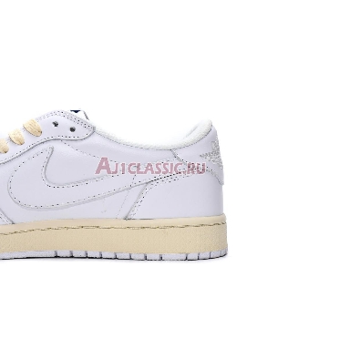 Travis Scott x Air Jordan 1 Low OG White Blue DM6839-186 White/Sail/Military Blue Mens Womens Shoes