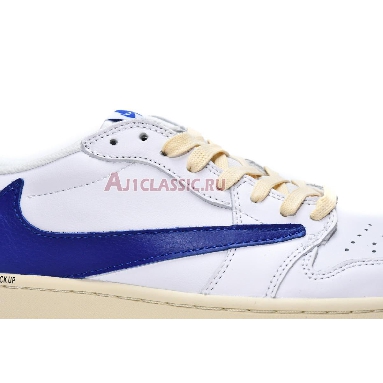 Travis Scott x Air Jordan 1 Low OG White Blue DM6839-186 White/Sail/Military Blue Mens Womens Shoes