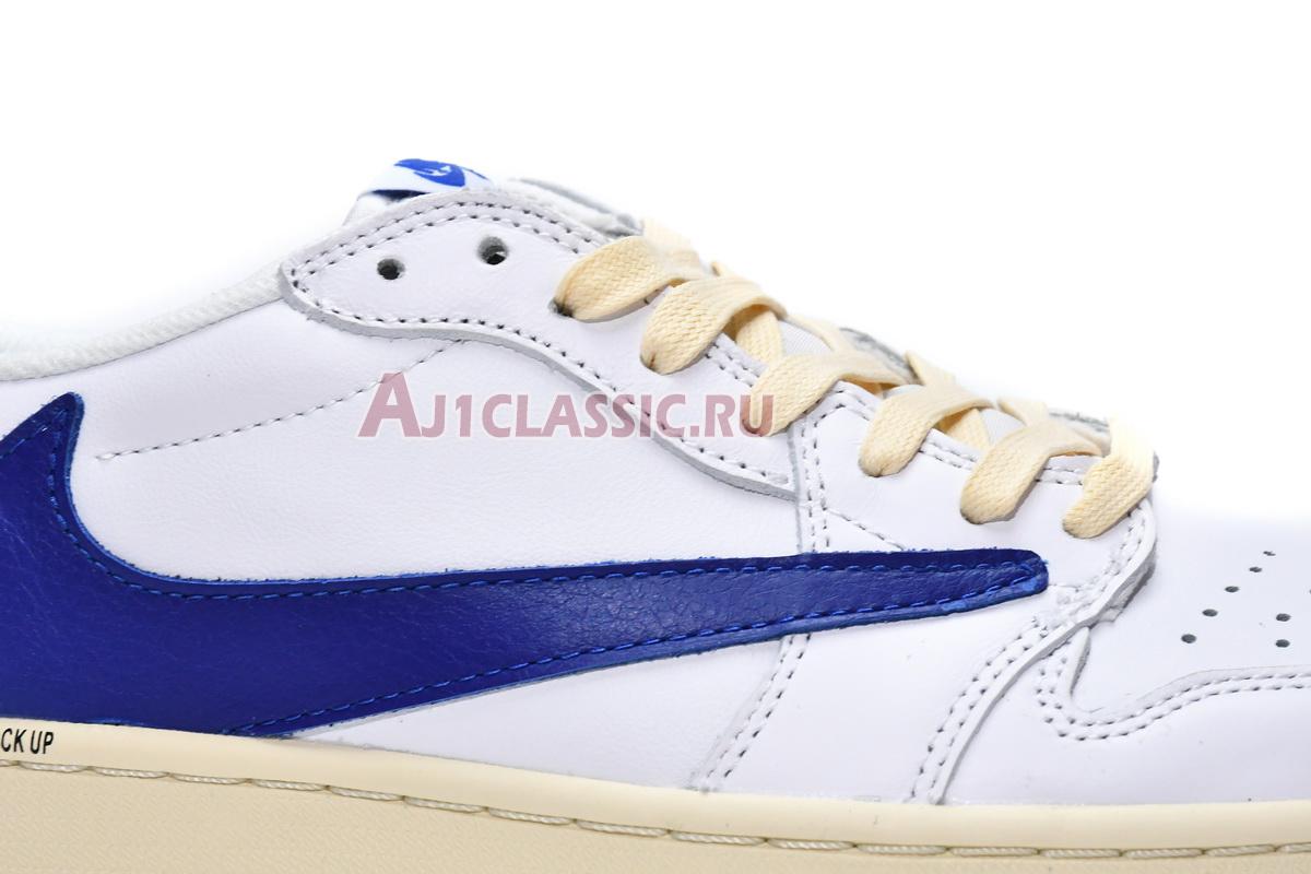 New Travis Scott x Air Jordan 1 Low OG "White Blue" DM6839-186 Shoes