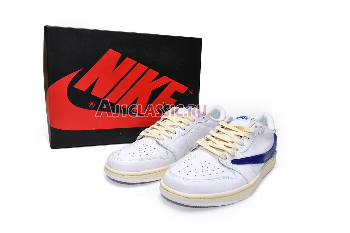 New Travis Scott x Air Jordan 1 Low OG "White Blue" DM6839-186 Shoes