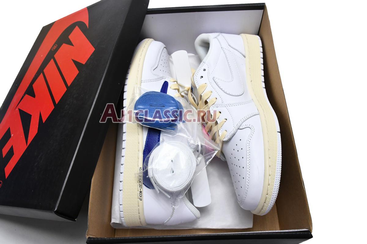 New Travis Scott x Air Jordan 1 Low OG "White Blue" DM6839-186 Shoes