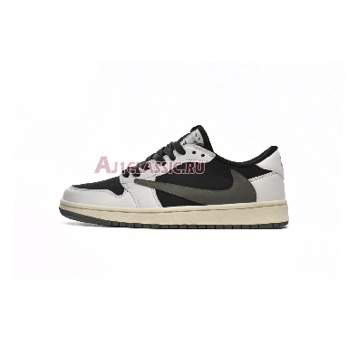 Travis Scott x Air Jordan 1 Low OG Olive DZ4137-106 Sail/University Red-Black-Medium Olive Mens Womens Shoes