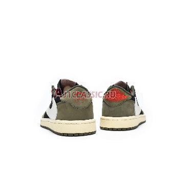 Travis Scott x Air Jordan 1 Low OG Olive Green DM7866-196 Olive Green/Black-White/Orange Mens Womens Shoes