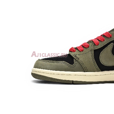 Travis Scott x Air Jordan 1 Low OG Olive Green DM7866-196 Olive Green/Black-White/Orange Mens Womens Shoes