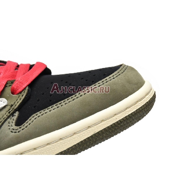 Travis Scott x Air Jordan 1 Low OG Olive Green DM7866-196 Olive Green/Black-White/Orange Mens Womens Shoes