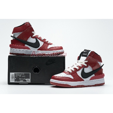 Ambush x Nike Dunk High Chicago CU7544-102 Varsity Red/White-Varsity Red-Black Mens Womens Shoes