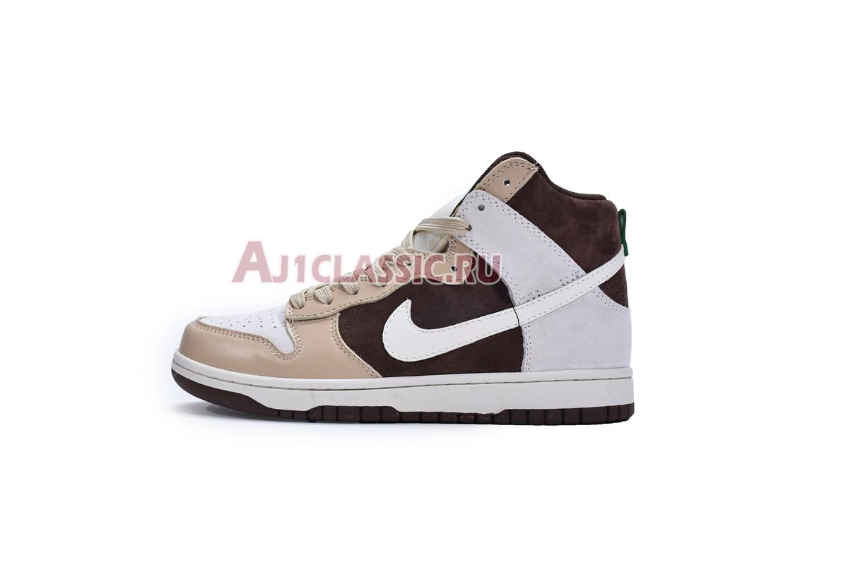 New Nike Dunk High "Light Chocolate" DH5348-100 Shoes