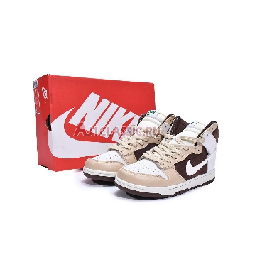 Nike Dunk High Light Chocolate DH5348-100 Sail/Sail-Khaki-Light Chocolate Mens Womens Shoes