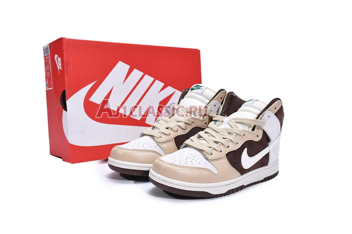 New Nike Dunk High "Light Chocolate" DH5348-100 Shoes