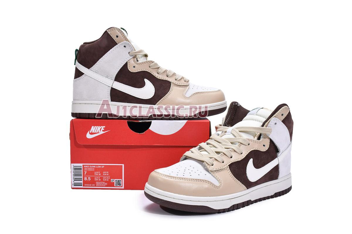 New Nike Dunk High "Light Chocolate" DH5348-100 Shoes