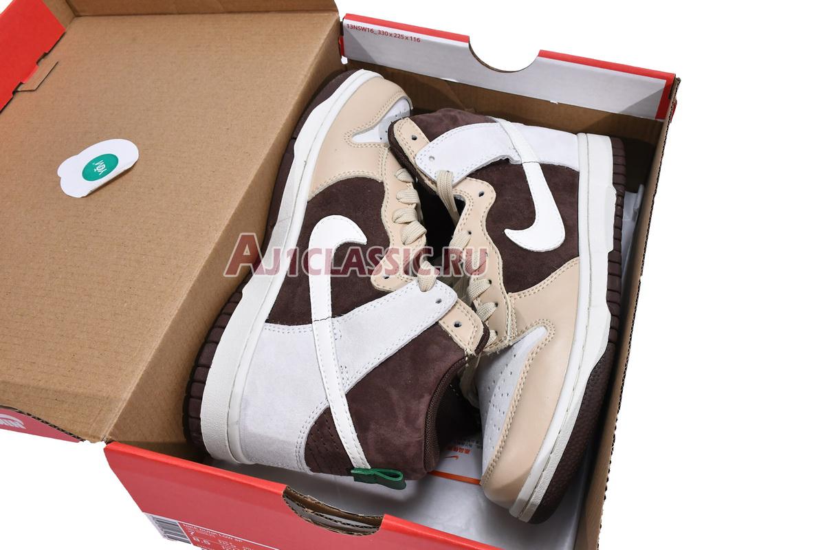 New Nike Dunk High "Light Chocolate" DH5348-100 Shoes