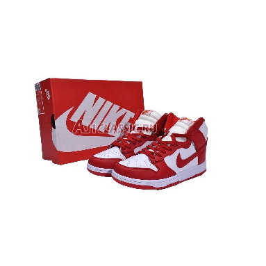 Nike Dunk High University Red DD1399-106 White/University Red Mens Womens Shoes