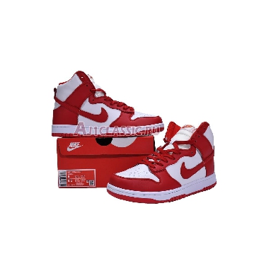 Nike Dunk High University Red DD1399-106 White/University Red Mens Womens Shoes