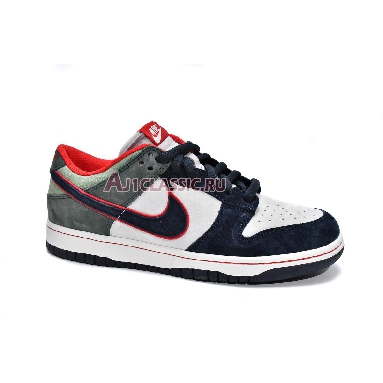 Otomo Katsuhiro x Nike SB Dunk Low Navy Green LF0039-004 Navy/Grey/Green/Red Mens Womens Shoes