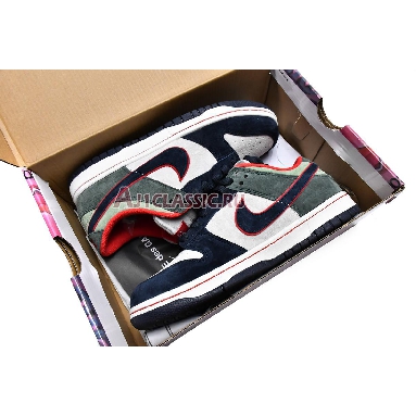 Otomo Katsuhiro x Nike SB Dunk Low Navy Green LF0039-004 Navy/Grey/Green/Red Mens Womens Shoes