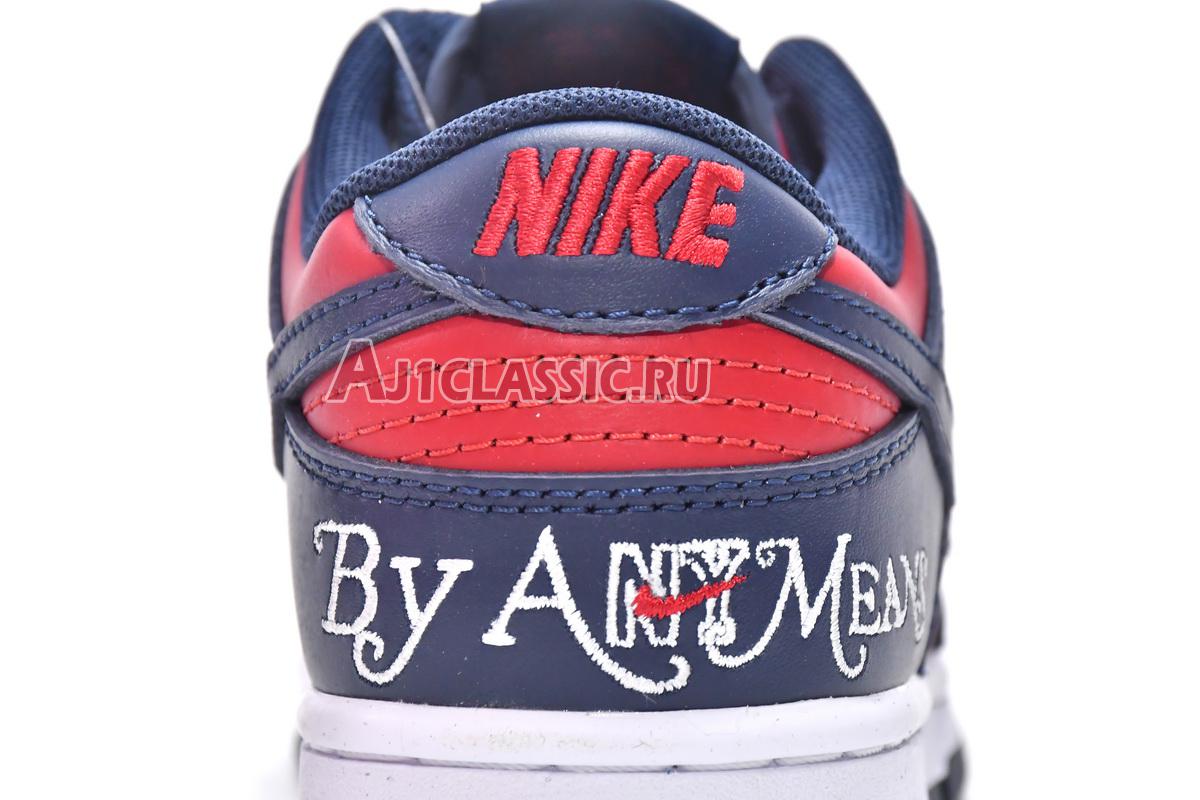 New Supreme x Nike Dunk Low SB "By Any Means - Red Navy" DO7412-982 Shoes